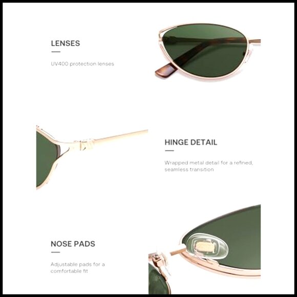 Metal Frame Polarized Sunglasses with UV400 Protection main image 7